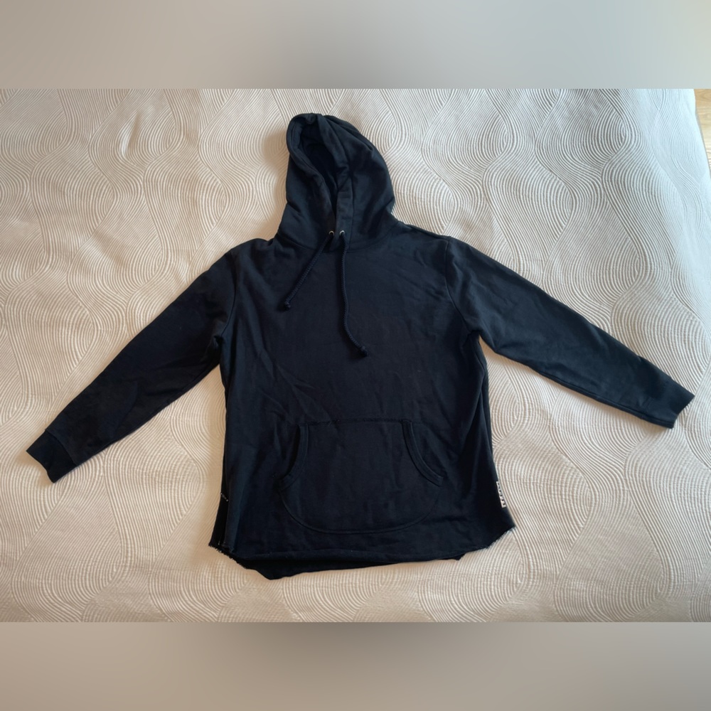 Kith Classics Frayed Hoodie - Dark Navy - Large